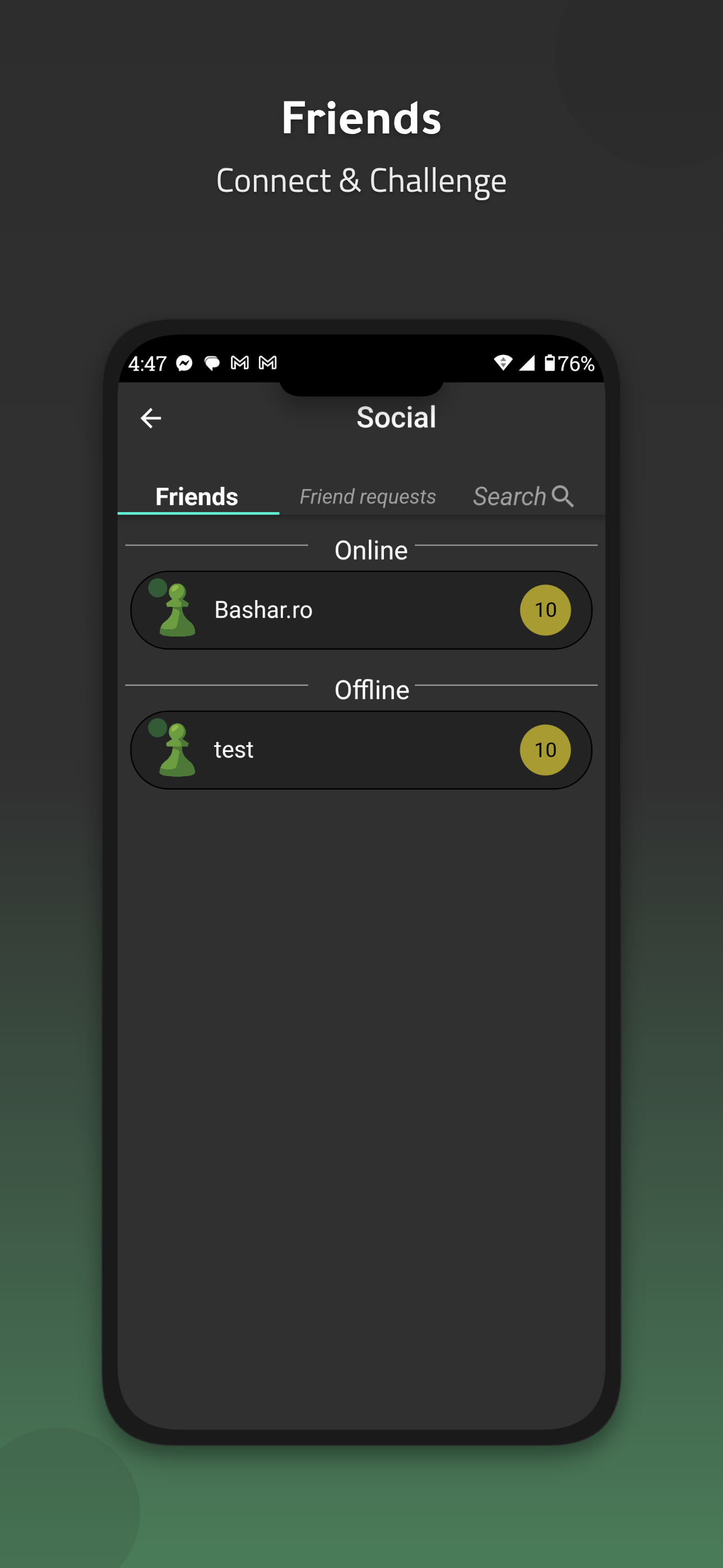 Friends - Connect & Challenge