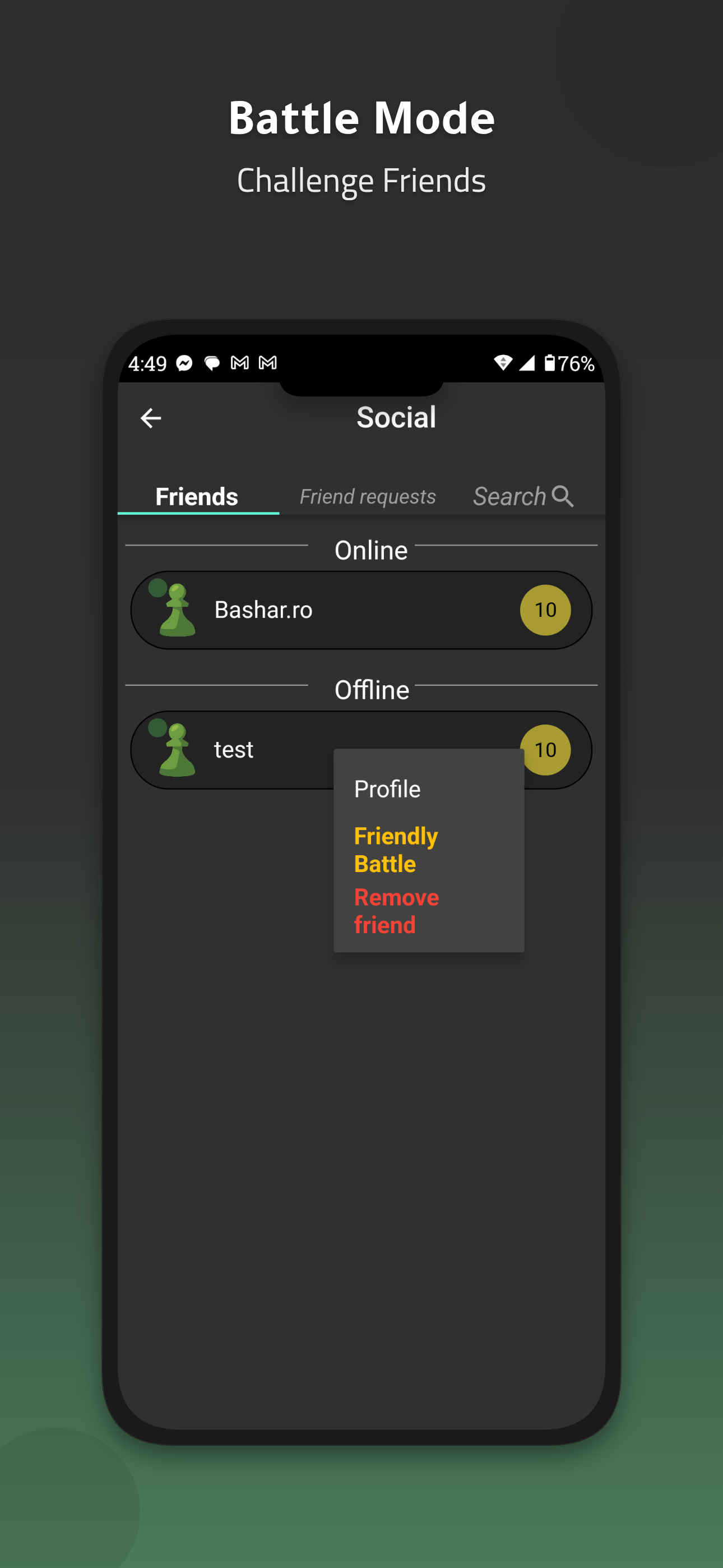 Battle Mode - Challenge Friends